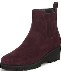 Vionic Aria 2.0 Suede Lugged Wedge Booties