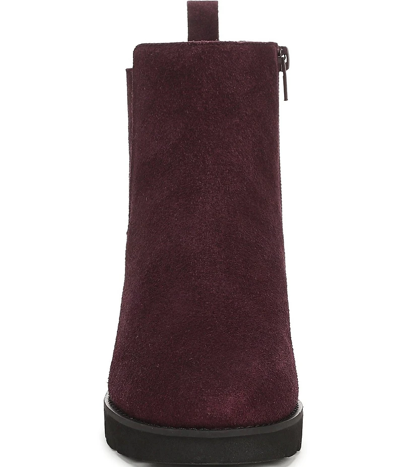 Vionic Aria 2.0 Suede Lugged Wedge Booties