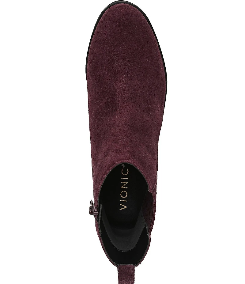 Vionic Aria 2.0 Suede Lugged Wedge Booties