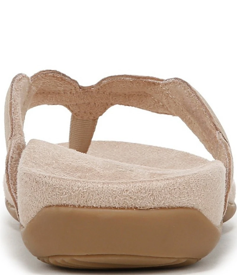Vionic Bella Braid Leather Thong Sandals