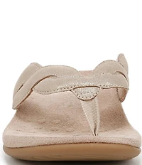 Vionic Bella Braid Leather Thong Sandals