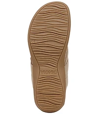 Vionic Bella Braid Leather Thong Sandals