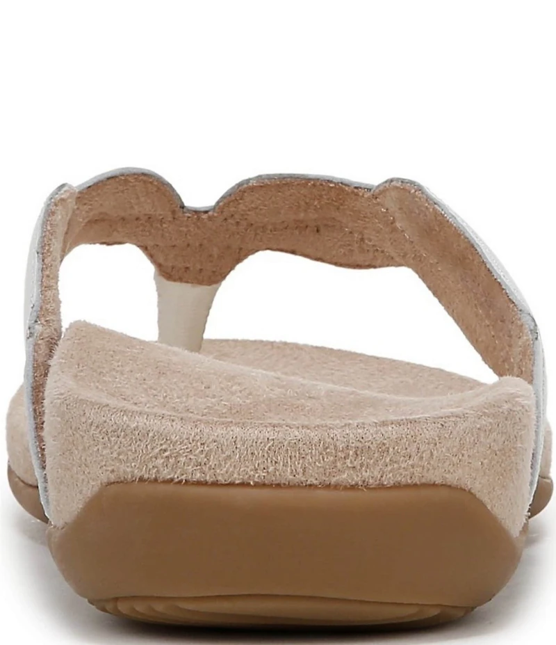 Vionic Bella Braid Leather Thong Sandals