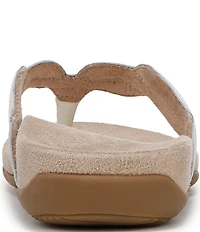 Vionic Bella Braid Leather Thong Sandals