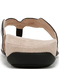 Vionic Bella Braid Leather Thong Sandals