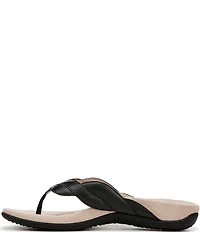 Vionic Bella Braid Leather Thong Sandals