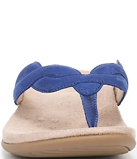 Vionic Bella Braid Suede Thong Sandals