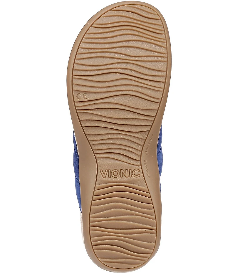 Vionic Bella Braid Suede Thong Sandals