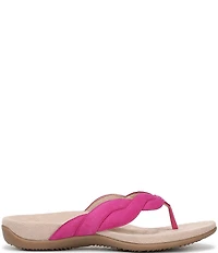 Vionic Bella Braid Suede Thong Sandals