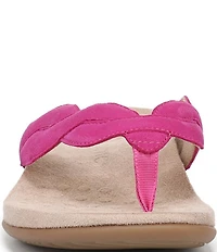 Vionic Bella Braid Suede Thong Sandals