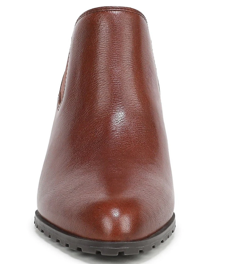 Vionic Bethany Leather Stacked Heel Booties