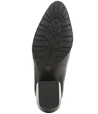 Vionic Bethany Leather Stacked Heel Booties
