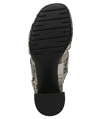 Vionic Bolinas Snake Embossed Leather Dress Sandals