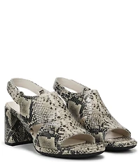 Vionic Bolinas Snake Embossed Leather Dress Sandals