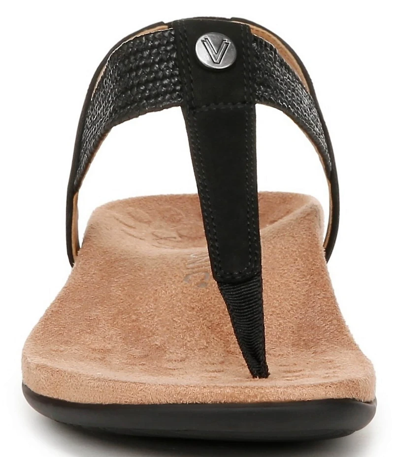 Vionic Brea Leather Thong Sandals