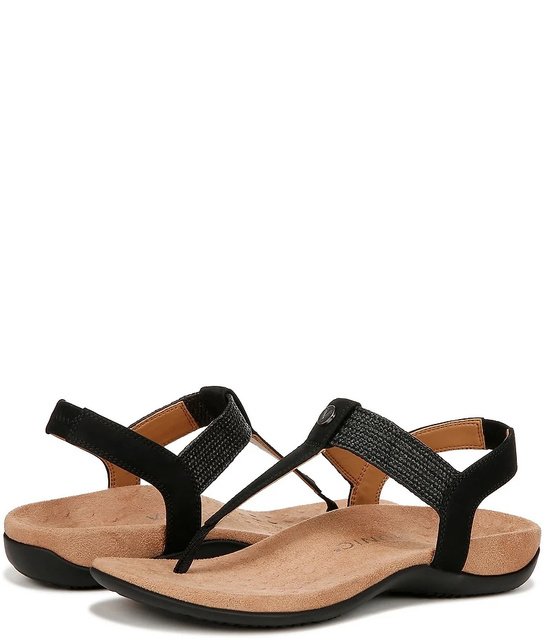 Vionic Brea Leather Thong Sandals