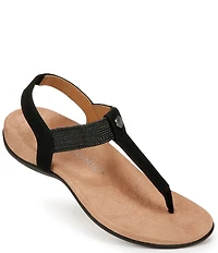 Vionic Brea Leather Thong Sandals