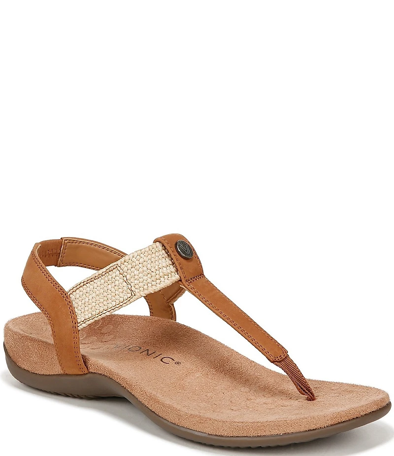 Vionic Brea Leather Thong Sandals