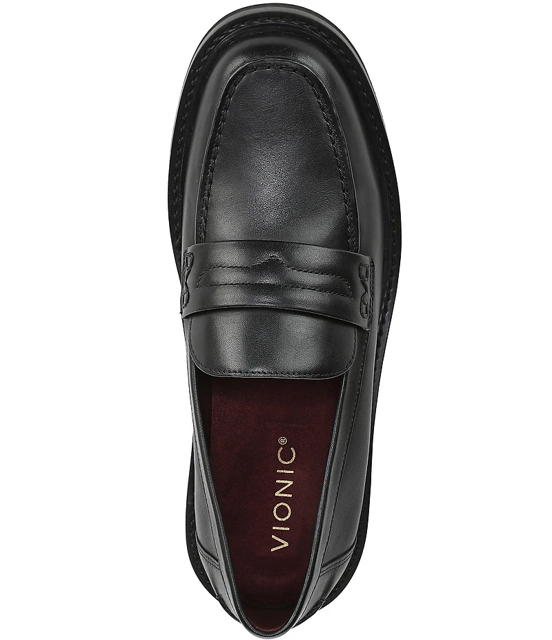 Vionic Caitlin Leather Penny Loafers