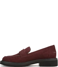 Vionic Caitlin Suede Croco Penny Loafers