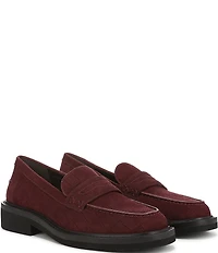 Vionic Caitlin Suede Croco Penny Loafers