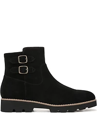 Vionic Carissa Suede Buckle Hardware Lugged Booties