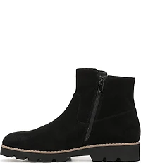 Vionic Carissa Suede Buckle Hardware Lugged Booties