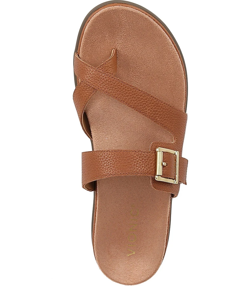 Vionic Carmela Leather Strappy Sandals