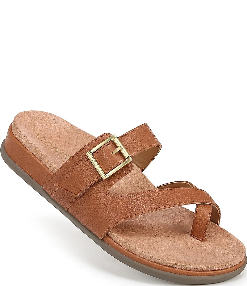 Vionic Carmela Leather Strappy Sandals