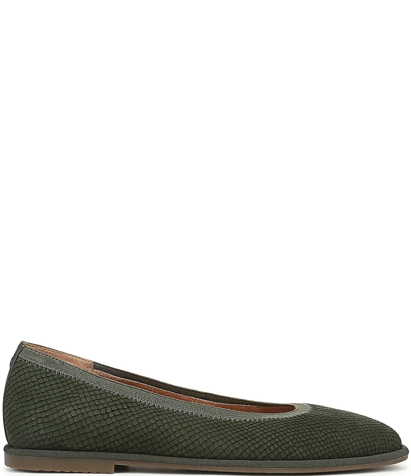 Vionic Caroll 2.0 Snake Embossed Nubuck Classic Skimmer Flats