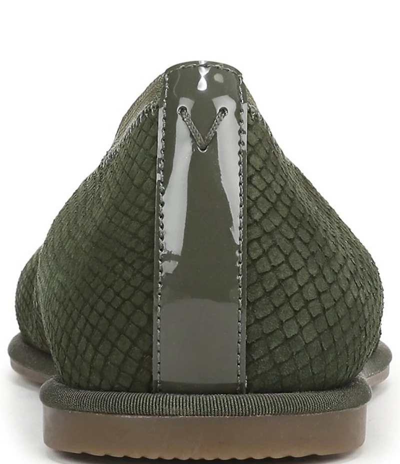 Vionic Caroll 2.0 Snake Embossed Nubuck Classic Skimmer Flats