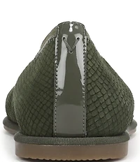 Vionic Caroll 2.0 Snake Embossed Nubuck Classic Skimmer Flats