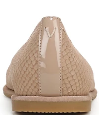 Vionic Caroll 2.0 Snake Embossed Nubuck Classic Skimmer Flats