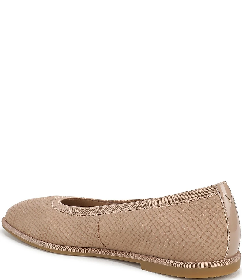 Vionic Caroll 2.0 Snake Embossed Nubuck Classic Skimmer Flats