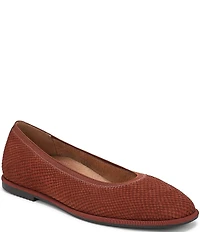 Vionic Caroll 2.0 Snake Embossed Nubuck Classic Skimmer Flats