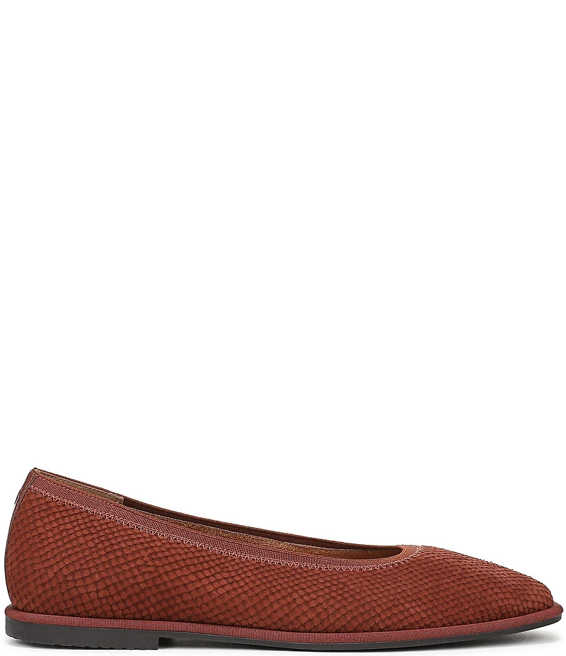 Vionic Caroll 2.0 Snake Embossed Nubuck Classic Skimmer Flats