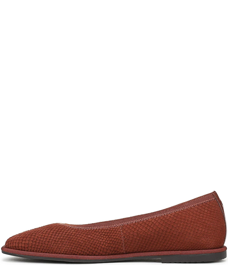 Vionic Caroll 2.0 Snake Embossed Nubuck Classic Skimmer Flats