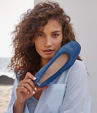 Vionic Caroll 2.0 Suede Classic Skimmer Flats