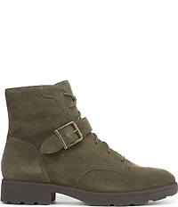 Vionic Catina Suede Buckled Hardware Strap Ankle Booties