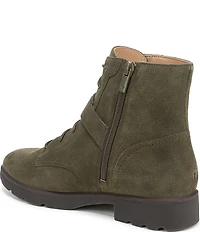 Vionic Catina Suede Buckled Hardware Strap Ankle Booties