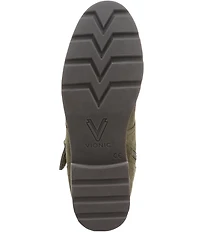 Vionic Catina Suede Buckled Hardware Strap Ankle Booties