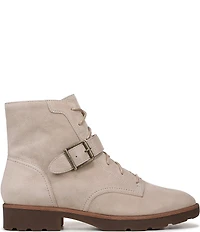 Vionic Catina Suede Buckled Hardware Strap Ankle Booties
