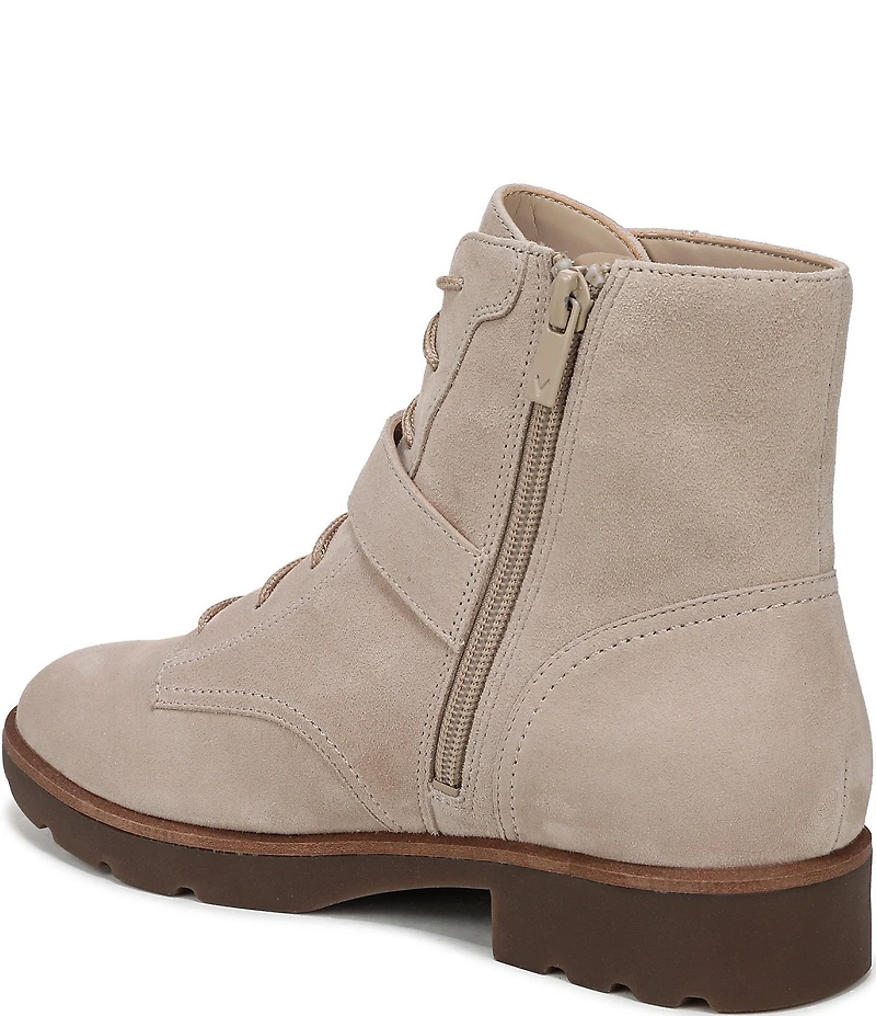 Vionic Catina Suede Buckled Hardware Strap Ankle Booties