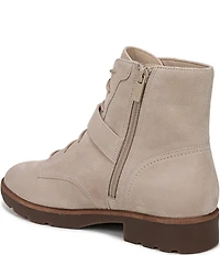 Vionic Catina Suede Buckled Hardware Strap Ankle Booties