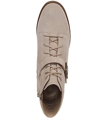 Vionic Catina Suede Buckled Hardware Strap Ankle Booties
