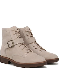 Vionic Catina Suede Buckled Hardware Strap Ankle Booties