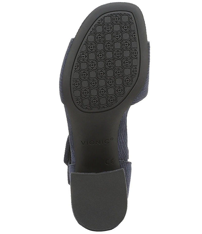 Vionic Chardonnay Embossed Suede Dress Sandals