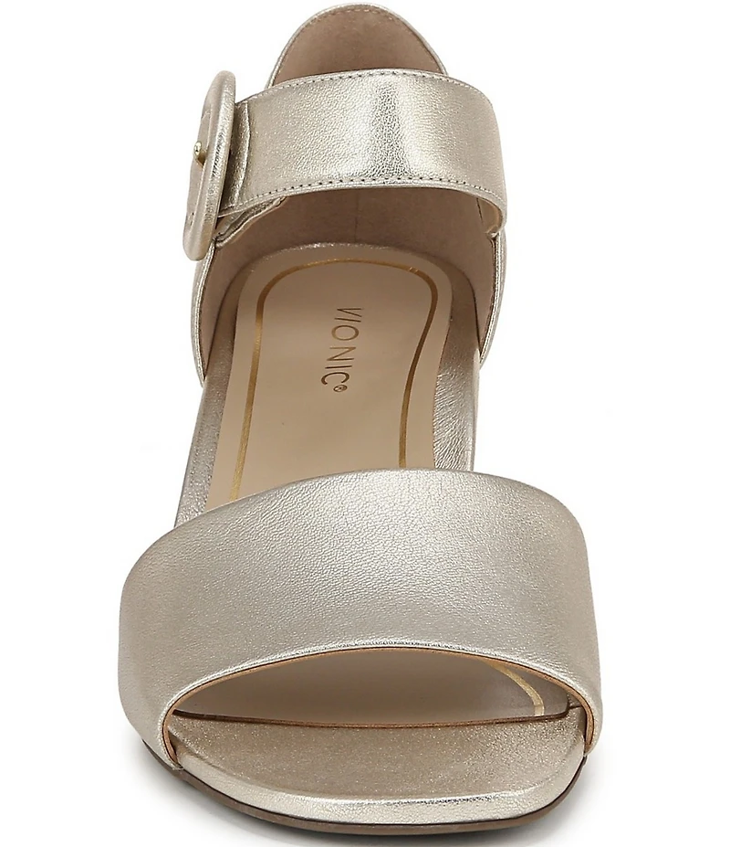 Vionic Chardonnay Leather Dress Sandals