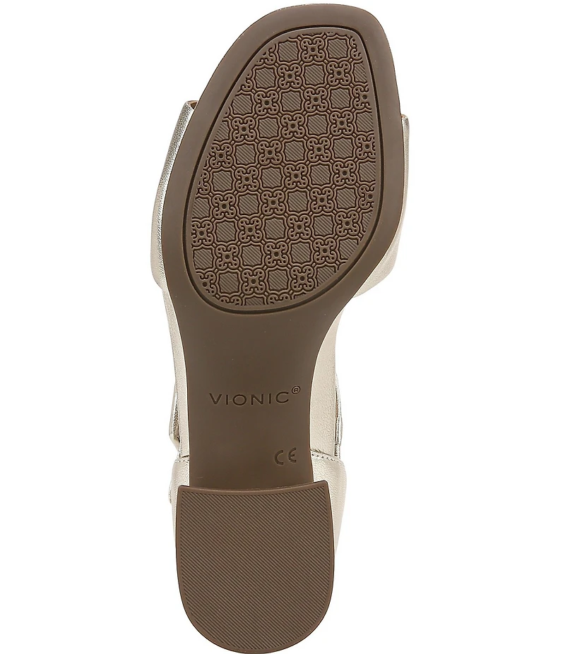Vionic Chardonnay Leather Dress Sandals