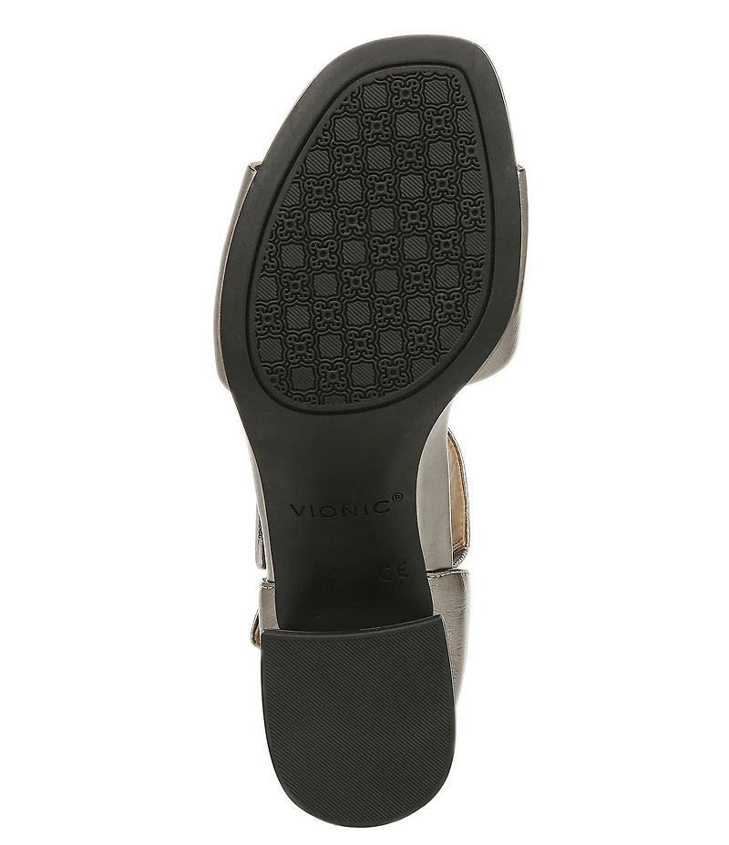 Vionic Chardonnay Leather Dress Sandals
